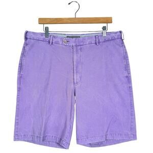 Peter Millar Chino Lavender Pima Cotton Shorts Purple Golf Casual Pickleball 36